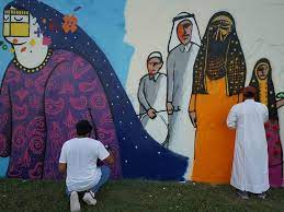 Expo murals introduce visitors to Qatar’s heritage